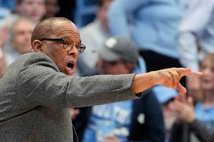 UNC basketball head coach Hubert Davis